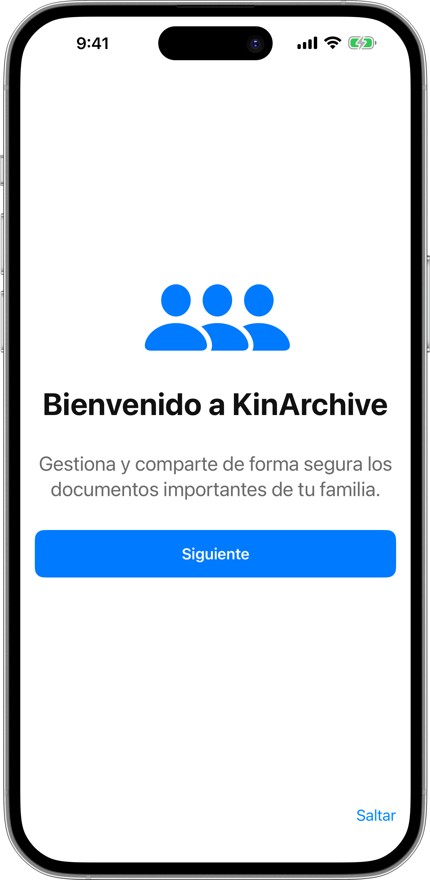KinArchive App on iPhone