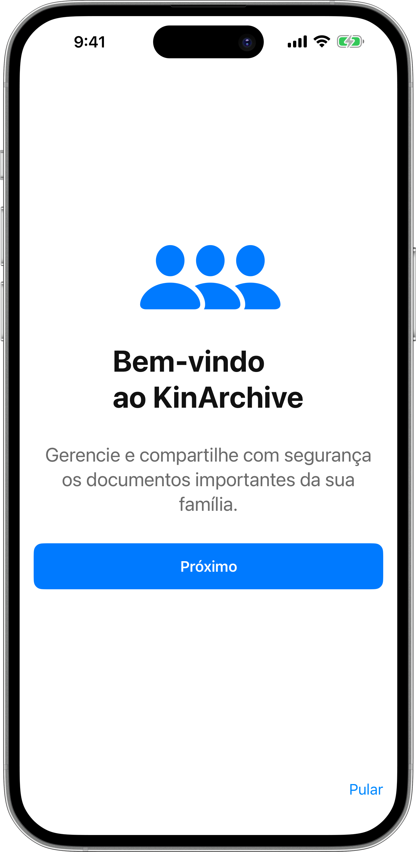 KinArchive App on iPhone